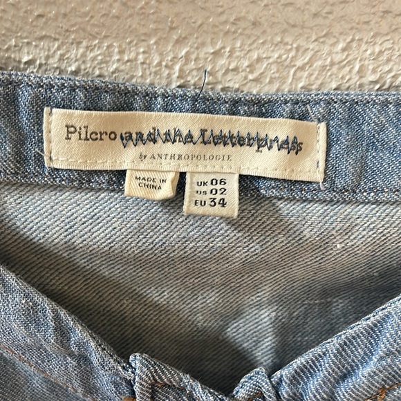 Anthropologie Pilcro Rostand Button-Front Midi Dress Size 2 - Picture 7 of 10